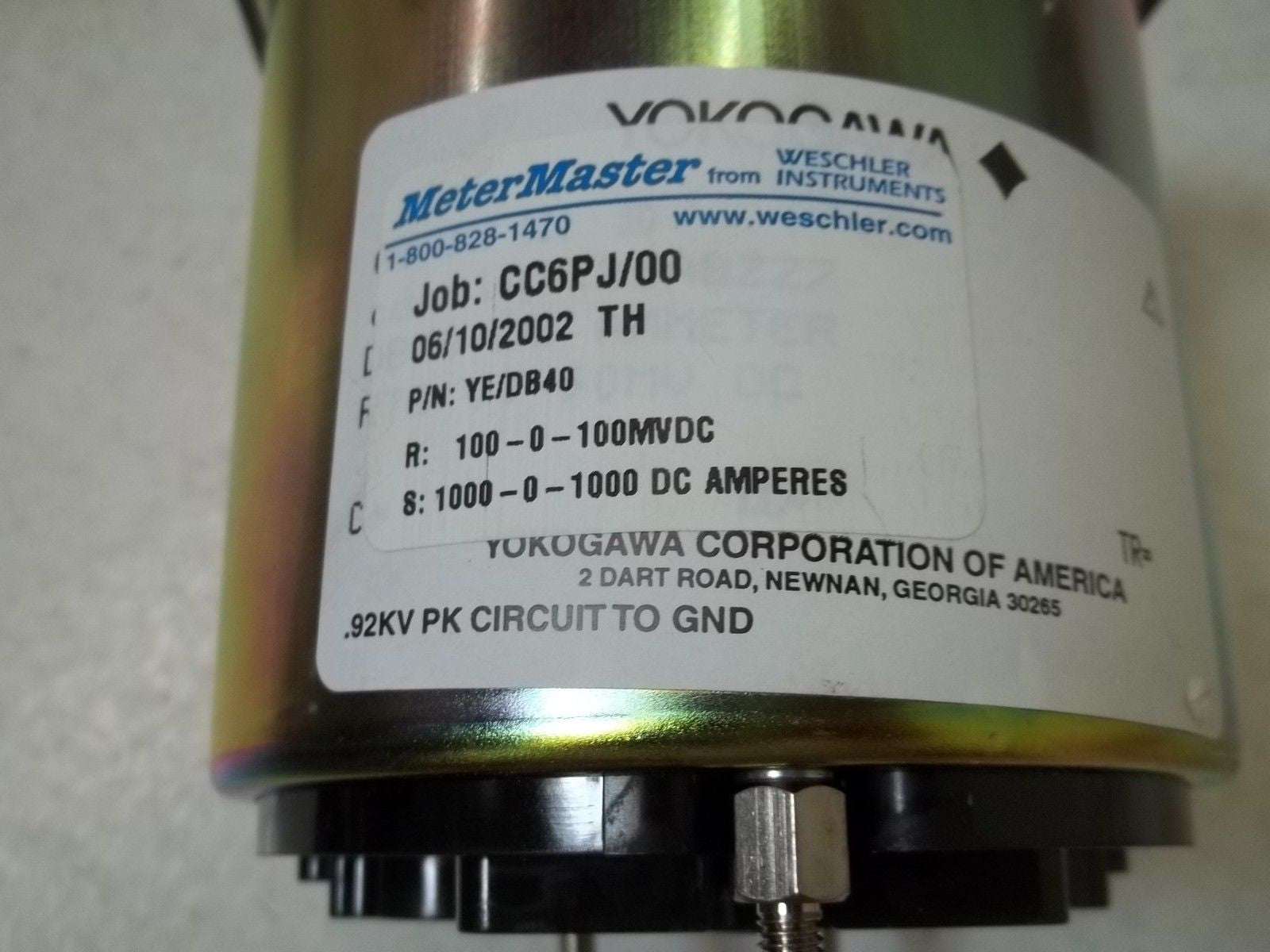 YOKOGAWA YE/DB40 PANEL METER 1000-0-1000 *NEW IN BOX*