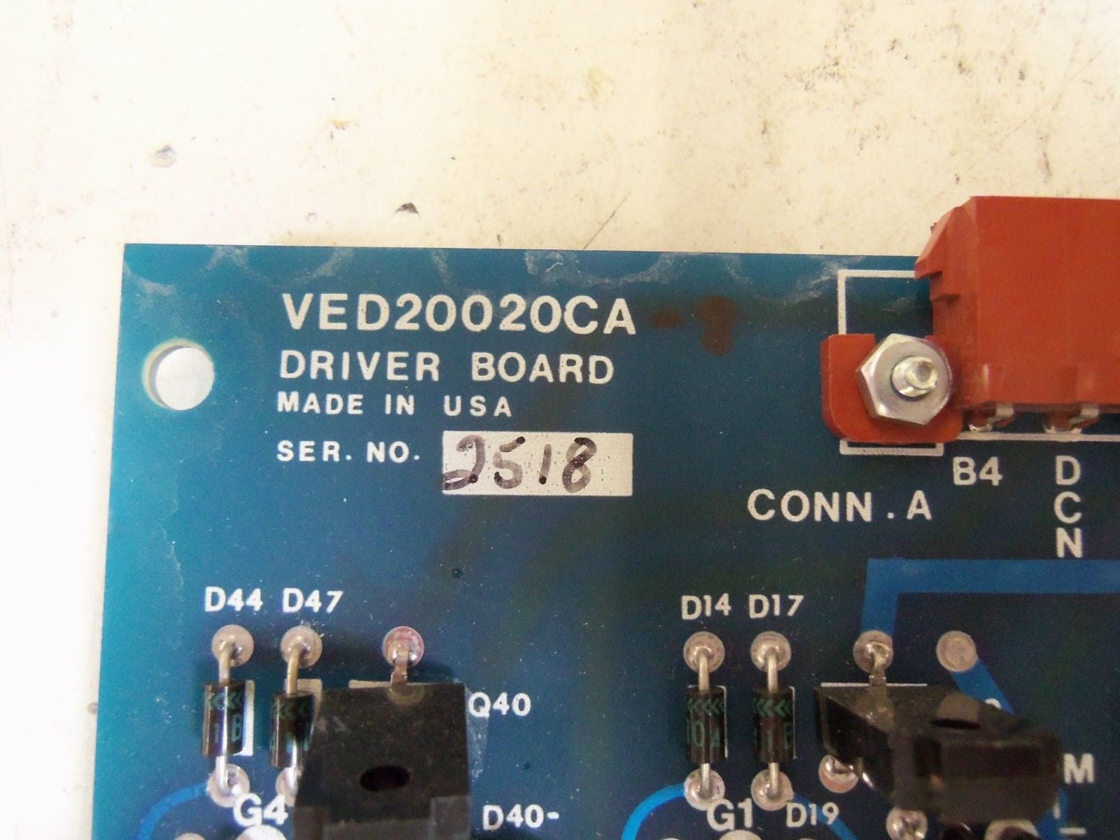 ZOLTMAN DRIVER BOARD VED20020CA-8 *USED*